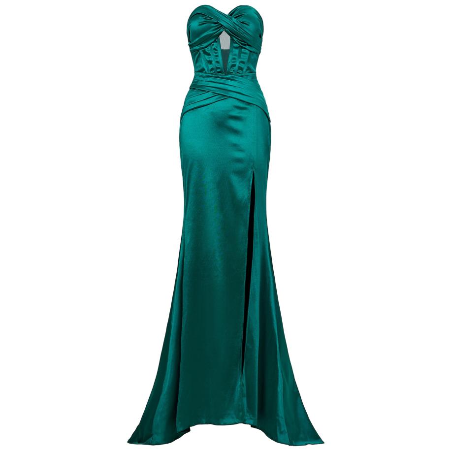 Moda Minx Moda Minx Avondjurk Daisy smaragd -