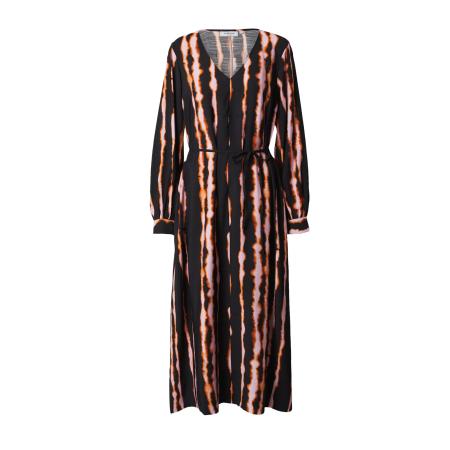 MSCH COPENHAGEN Jurk lichtoranje / zwart / wit