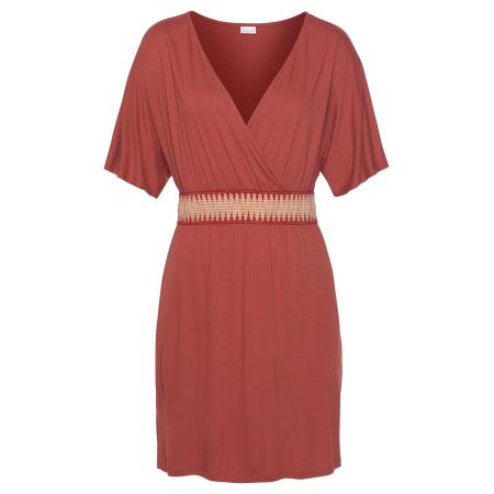 Lascana LASCANA Jurk beige / rood