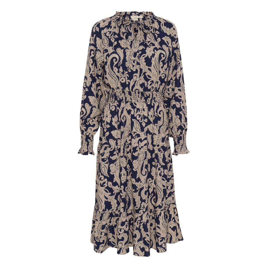 Cream Cream Jurk donkerbeige / marine -