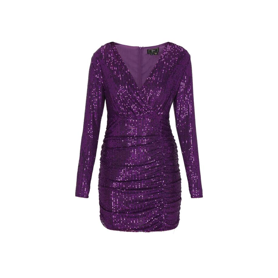 Faina faina Cocktailjurk purper -