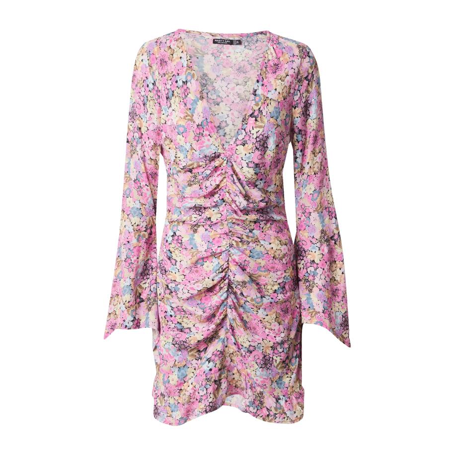 Nasty Gal Nasty Gal Jurk sand / lichtblauw / rosa / lichtroze -