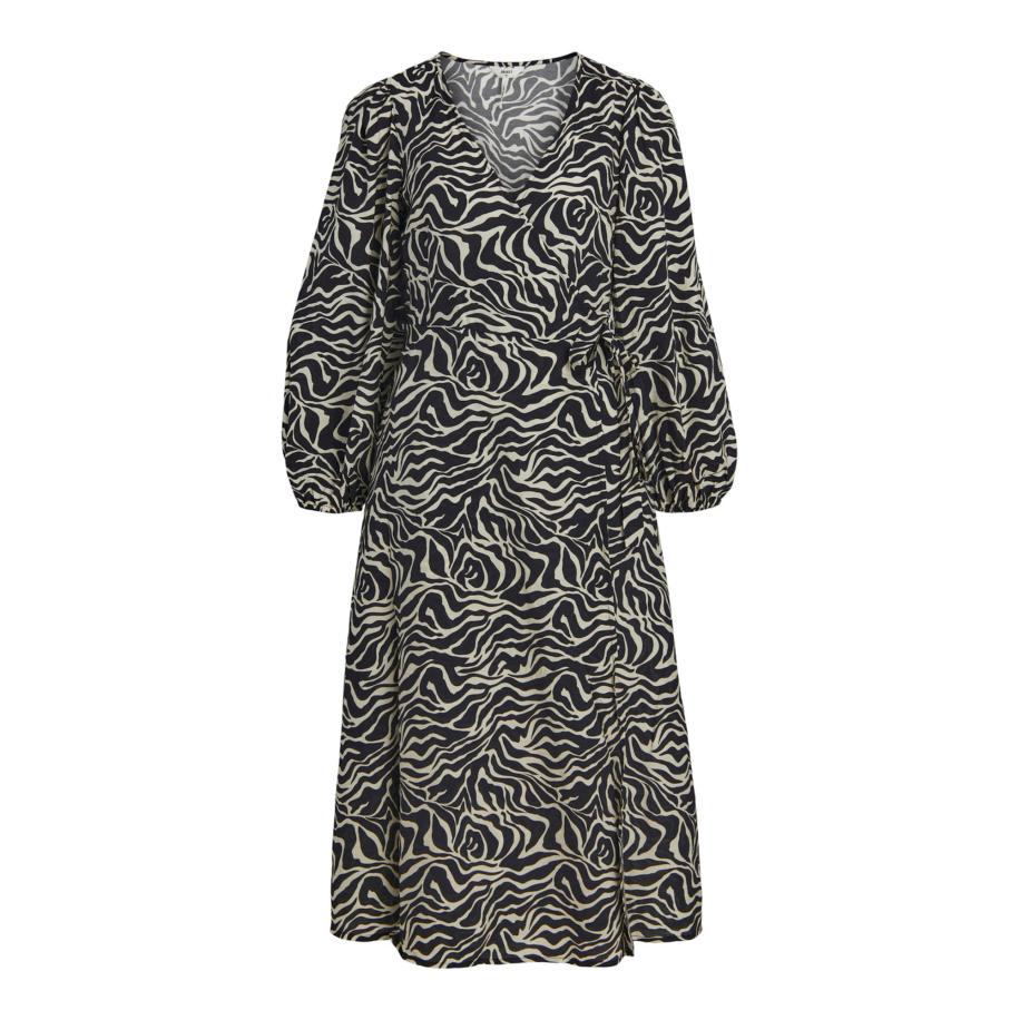 Object OBJECT Jurk pastelgroen / zwart -