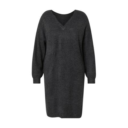 Only Carmakoma ONLY Carmakoma Gebreide jurk CARManifesta antraciet