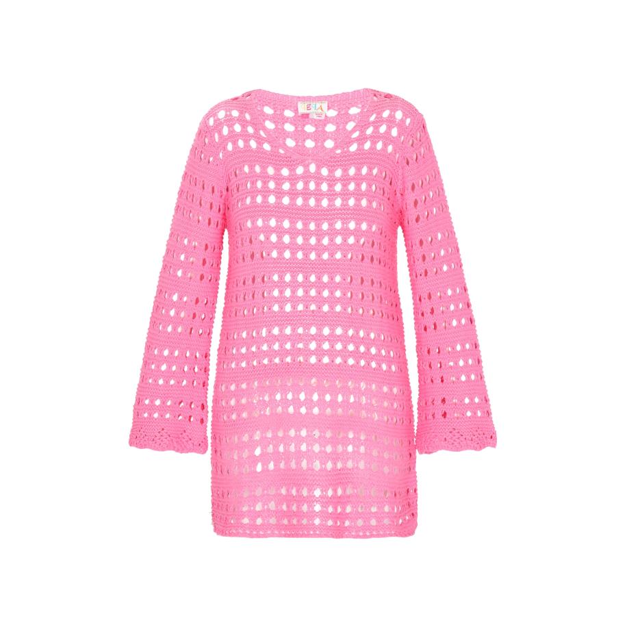 IZIA IZIA Gebreide jurk Fashion Look pink -