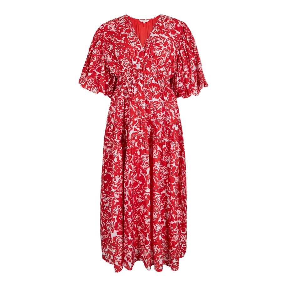 Apricot Jurk rood / wit Rood