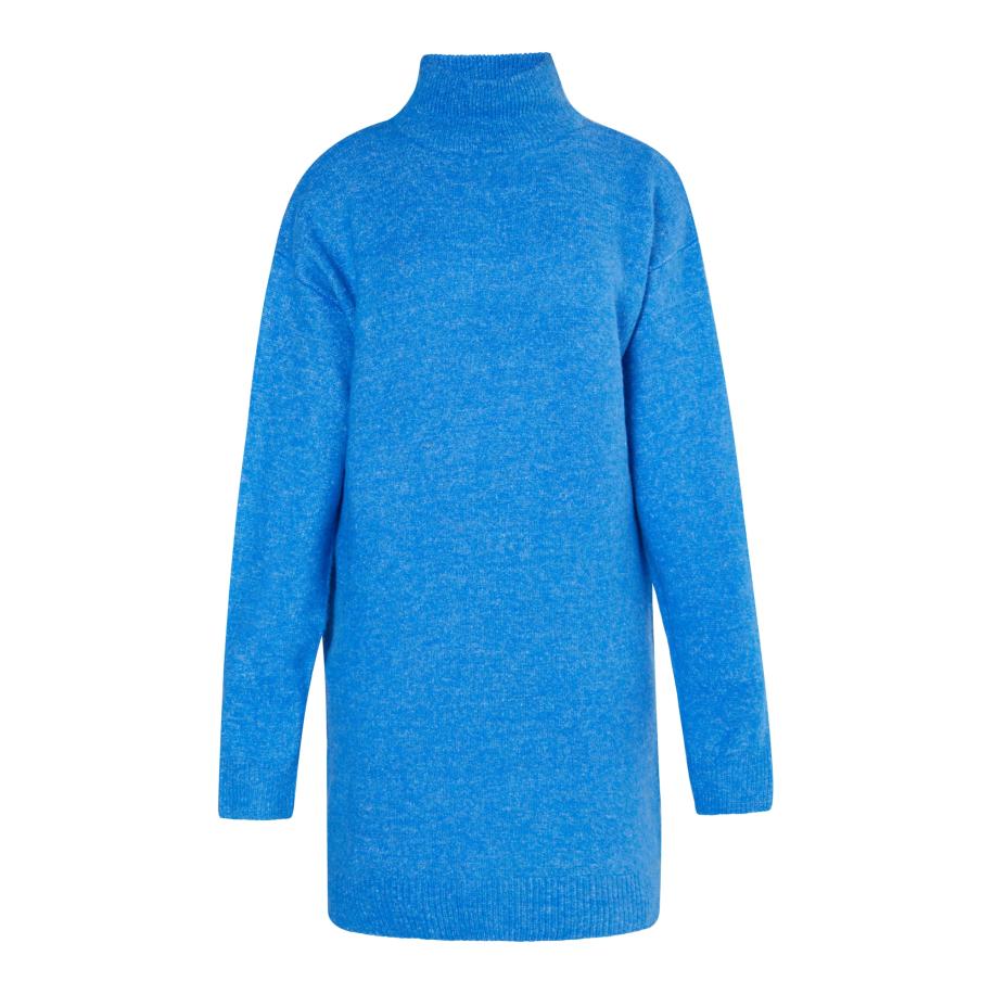 MYMO MYMO Gebreide jurk blauw -