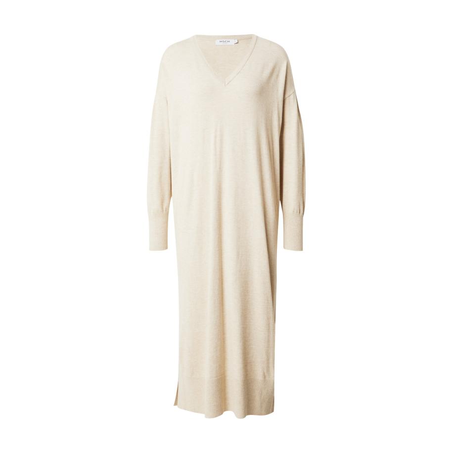 MSCH Copenhagen MSCH COPENHAGEN Gebreide jurk Hermine Rachelle beige -