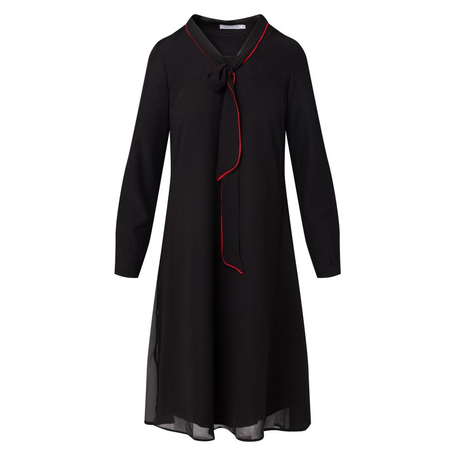 Quiosque Quiosque Jurk bloedrood / zwart gemêleerd -