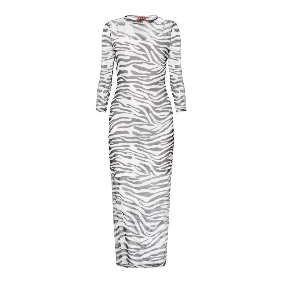 MYMO myMo ROCKS Jurk Fashion Look zwart / wit -