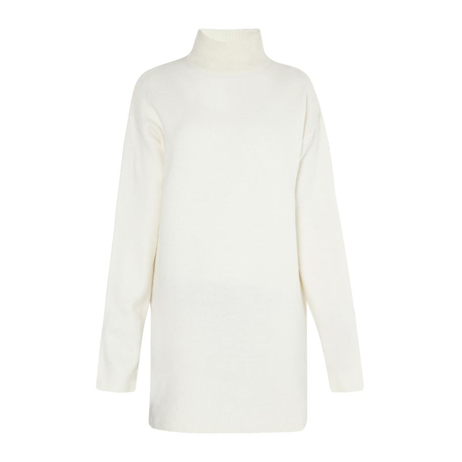 MYMO MYMO Gebreide jurk wit -