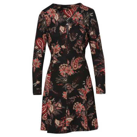 KOROSHI KOROSHI Jurk gemengde kleuren / zwart