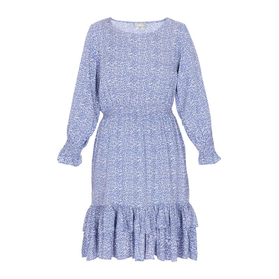 FELIPA FELIPA Jurk Fashion Look blauw / wit -