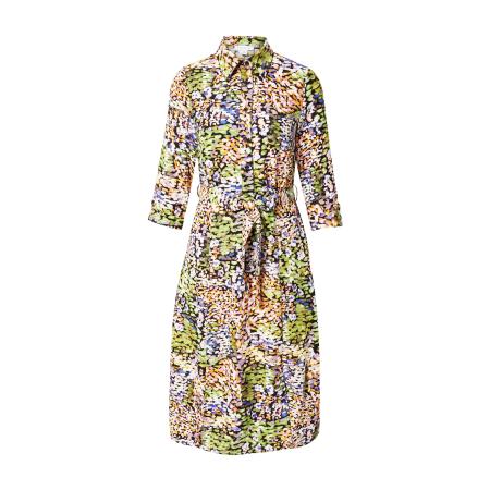 Warehouse Warehouse Blousejurk groen / oranje / zwart / wit