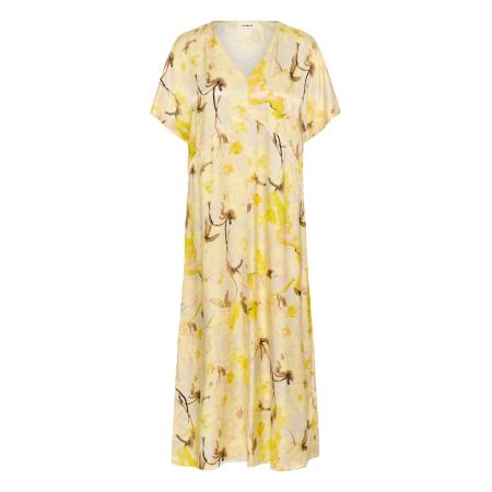 Soaked in Luxury SOAKED IN LUXURY Jurk Becca ivoor / lichtgeel / lichtlila