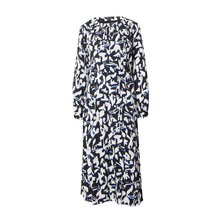 Comma COMMA Jurk blauw / zwart / wit -