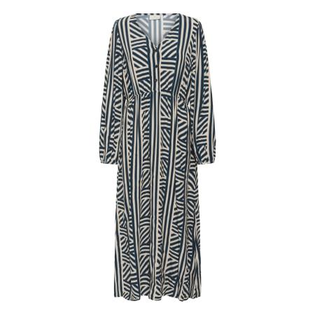 Kaffe Kaffe Jurk Estelle sand / navy