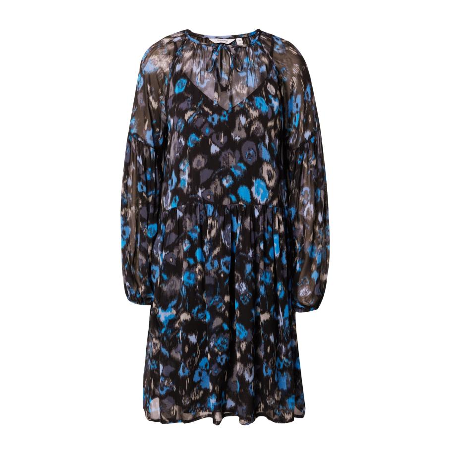 b.young b.young Jurk FIBBA sand / lichtblauw / donkergrijs / zwart -