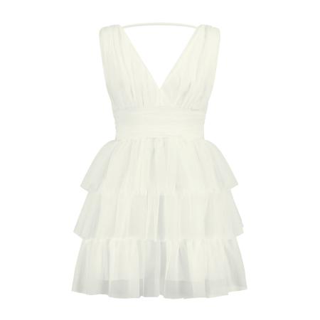 Nicowa Cocktailjurk wolwit