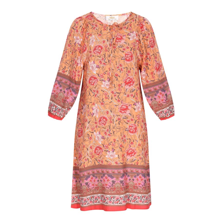 Usha usha FESTIVAL Jurk marine / oranje / donkeroranje / wit -