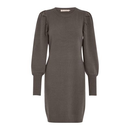 Peppercorn Peppercorn Gebreide jurk Anissa bruin