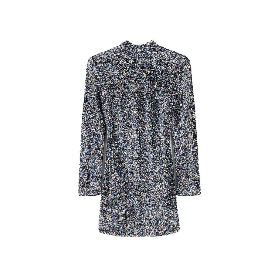 Bershka Bershka Cocktailjurk zwart / zilver -