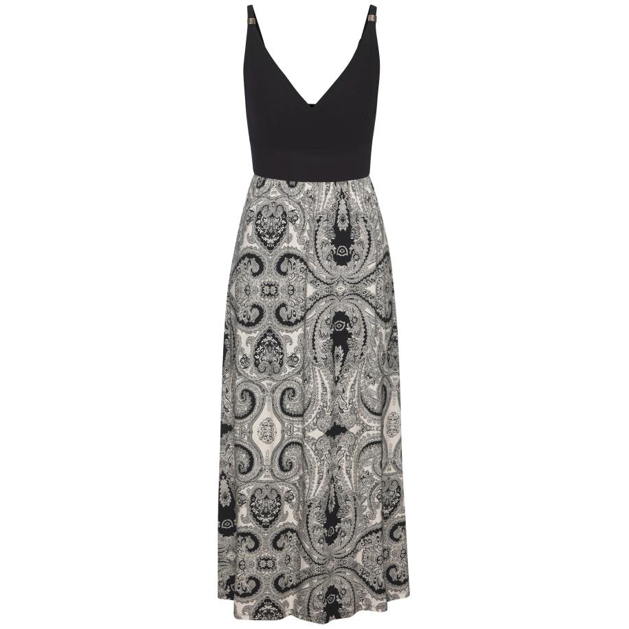 Lascana LASCANA Jurk zwart / offwhite -