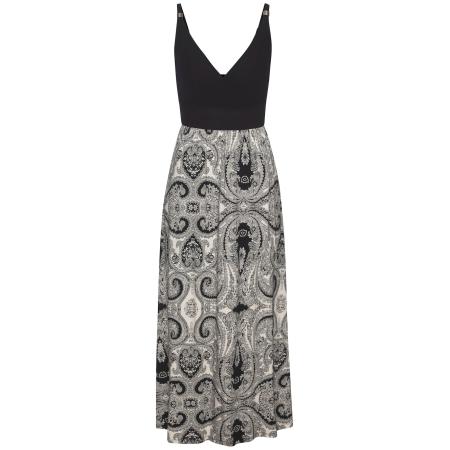 Lascana LASCANA Jurk zwart / offwhite