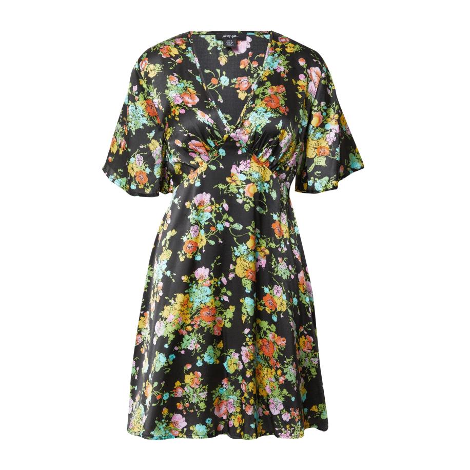 Nasty Gal Nasty Gal Zomerjurk geel / lichtgroen / oranje / zwart -