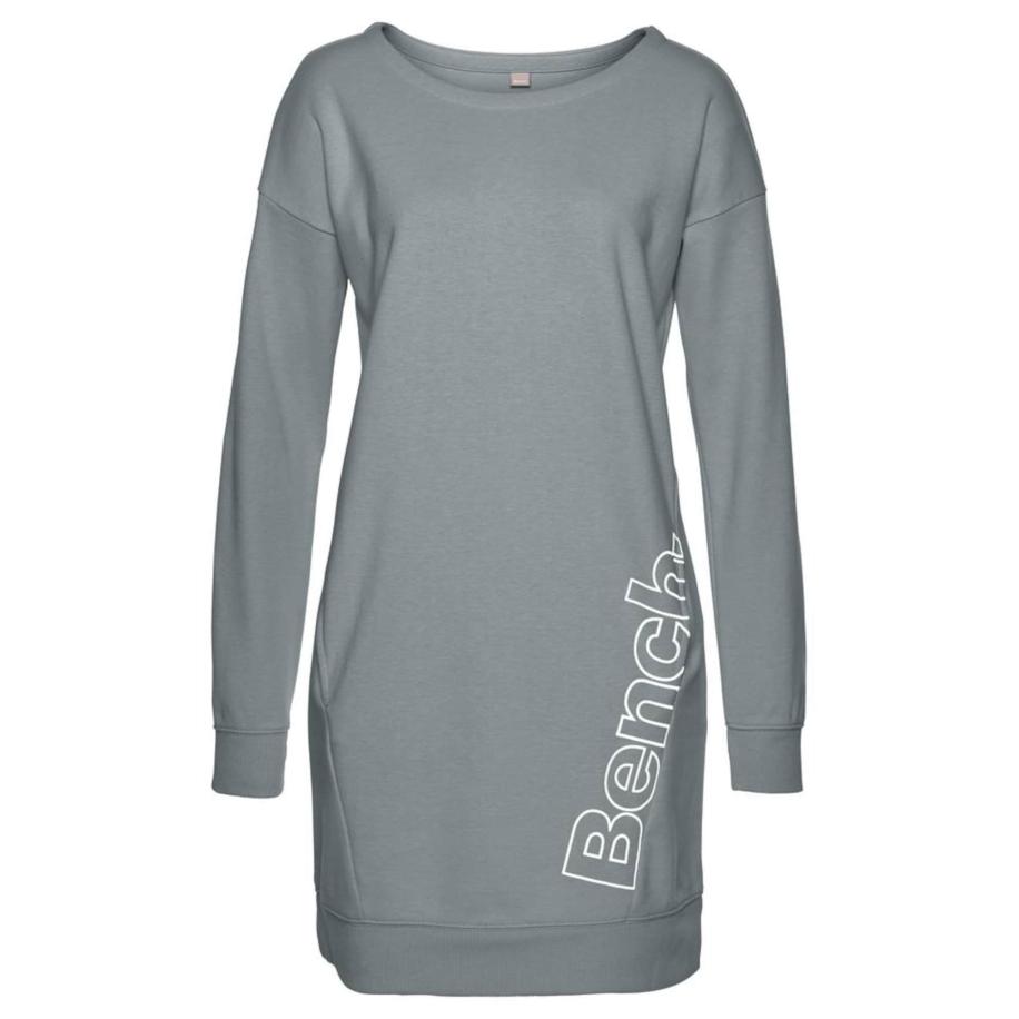 Bench BENCH Jurk stone grey / wit -