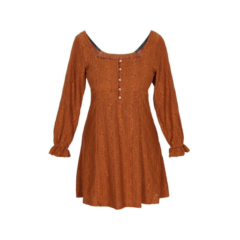 IZIA IZIA Jurk karamel -