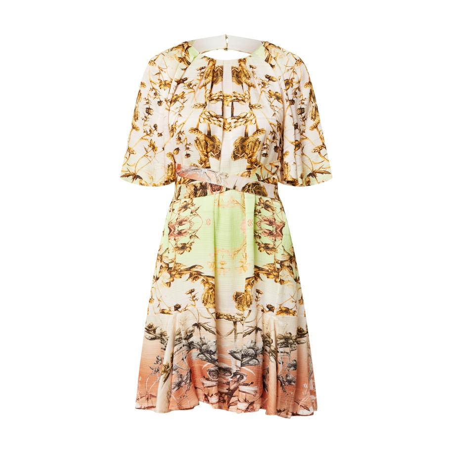 Karen Millen Karen Millen Jurk beige / karamel / limoen / kreeft -