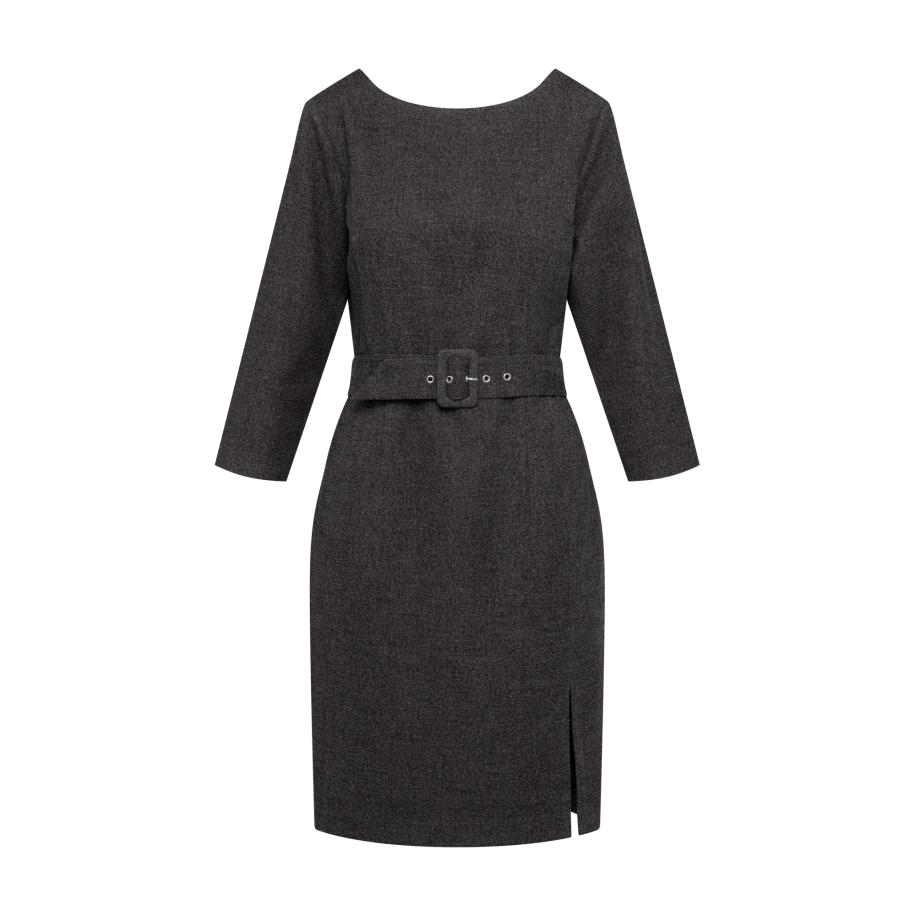 Quiosque Quiosque Jurk donkergrijs -