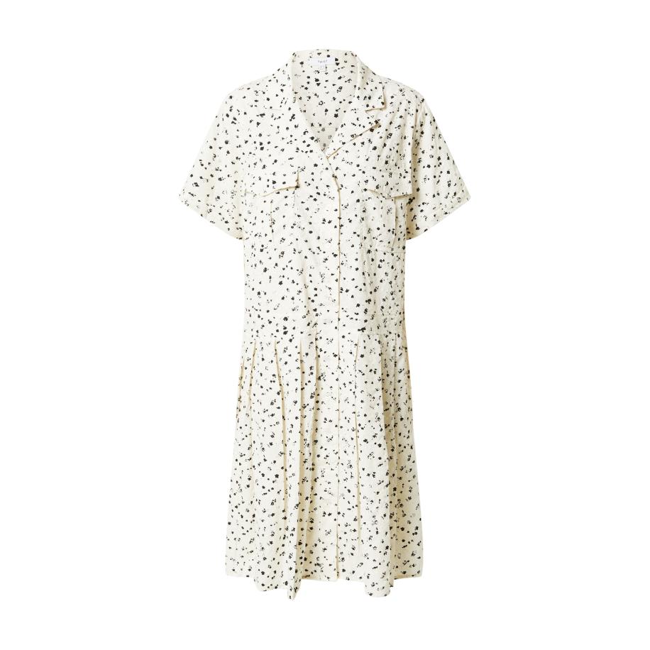 Ipekyol Ipekyol Blousejurk crème / zwart / wit -