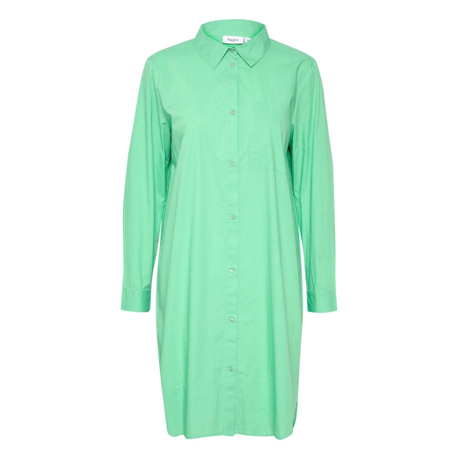 Saint Tropez SAINT TROPEZ Blousejurk Louise lichtgroen -