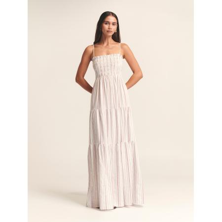 St MRLO Jurk Lennie lichtblauw / rood / wit