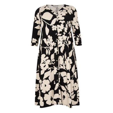 Yoek YOEK Jurk zwart / wit