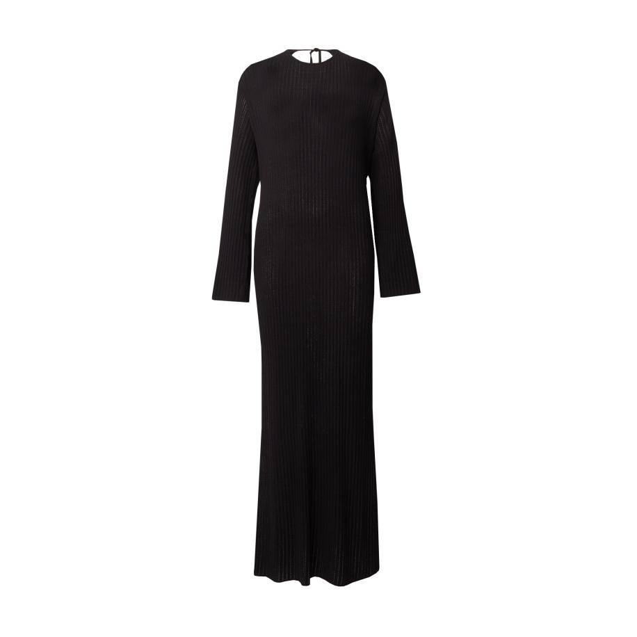 Won Hundred Won Hundred Gebreide jurk Selene zwart -