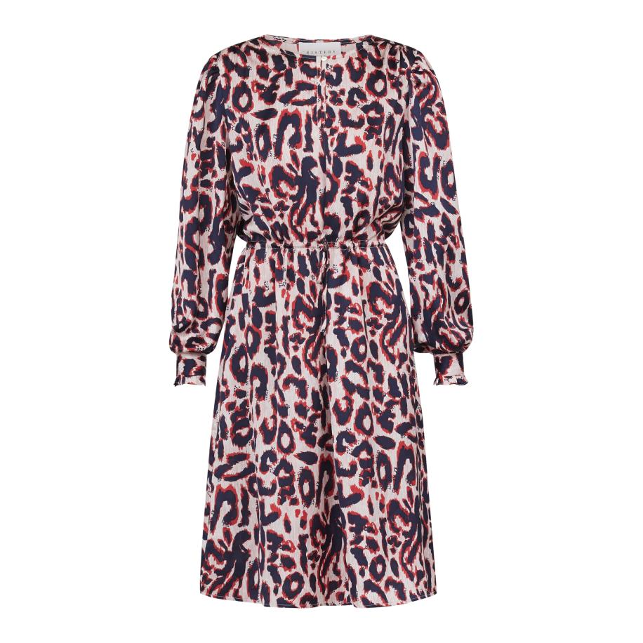SISTERS POINT Jurk ESTIA crème / marine / rood Multicolor