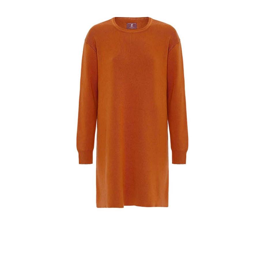 Williot Williot Gebreide jurk cognac -