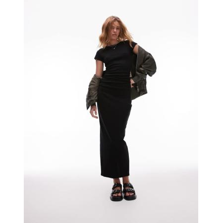 AllSaints Katarina Maxi jurk in zwart