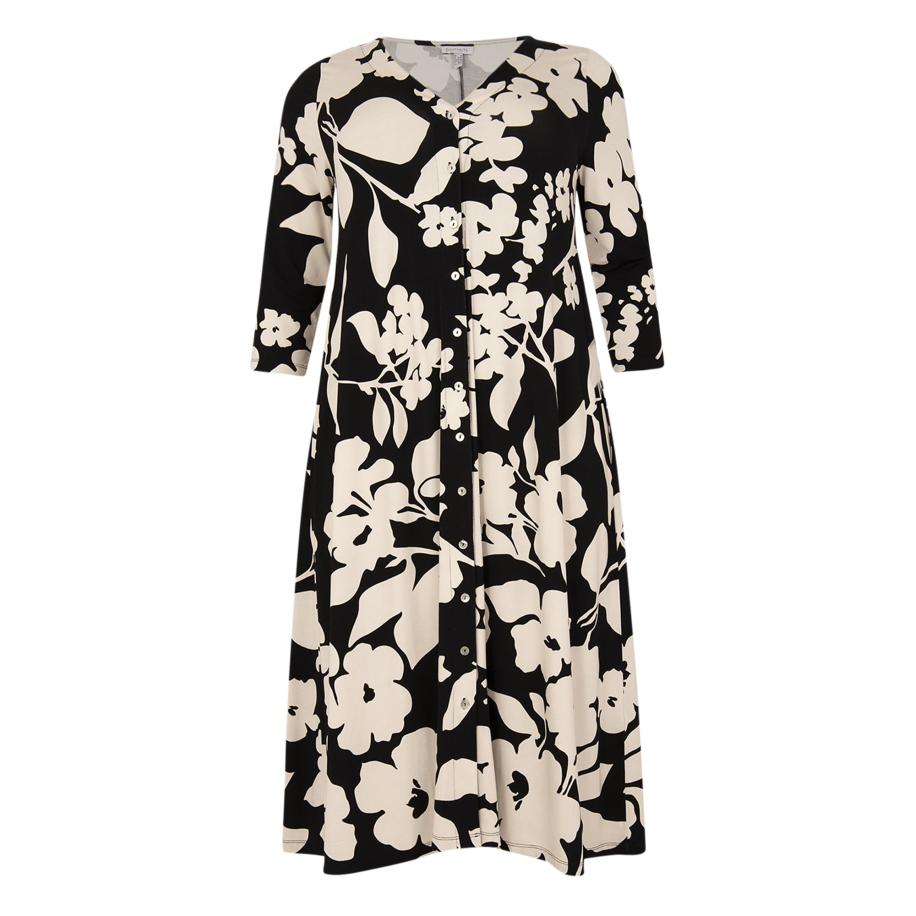 Yoek YOEK Jurk zwart / wit -