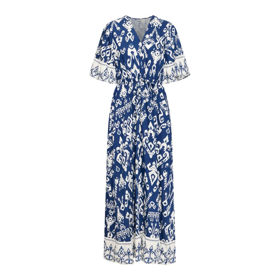 b.young b.young Jurk Jasmina donkerblauw / wit -