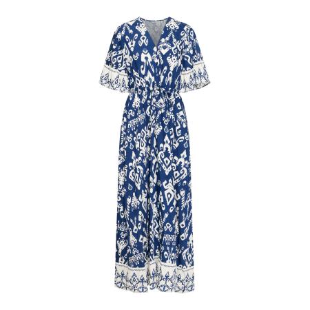 b.young b.young Jurk Jasmina donkerblauw / wit