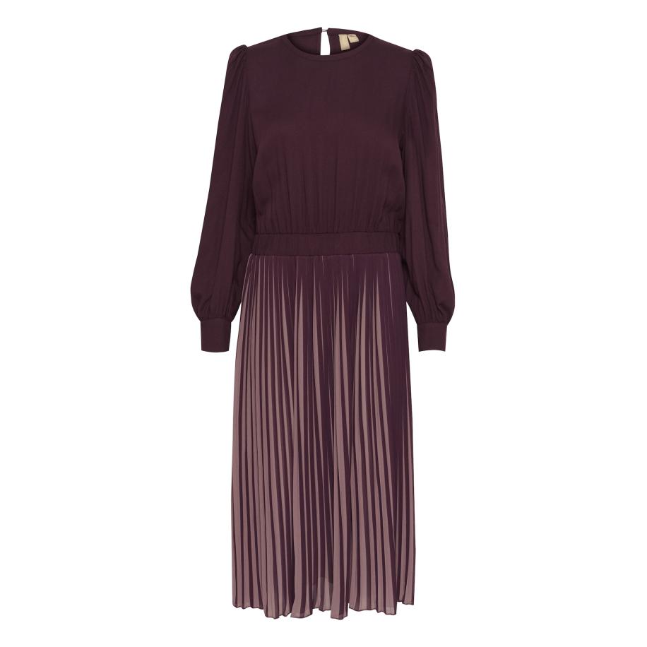 Culture CULTURE Jurk Carly aubergine / lichtlila / roodviolet -