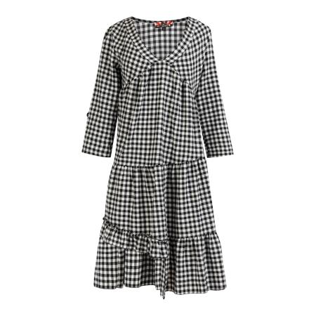 MYMO myMo ROCKS Jurk Reiswood zwart / wit