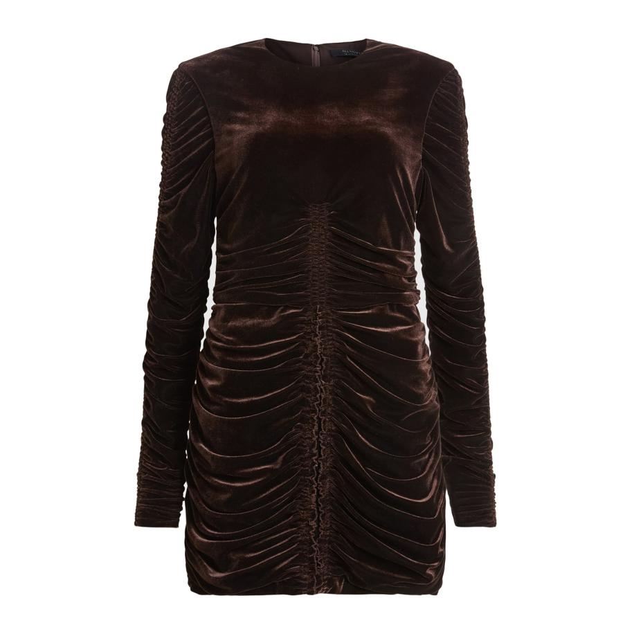 AllSaints AllSaints Jurk ERIS bruin -