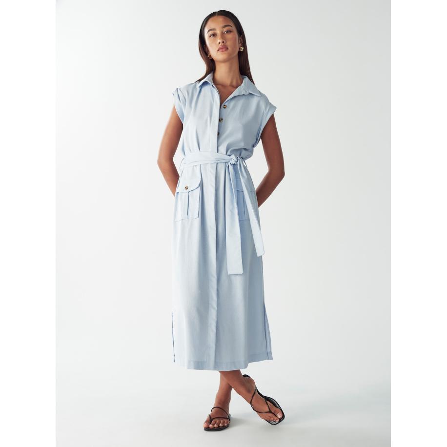 Willa Blousejurk Albireo lichtblauw Blauw