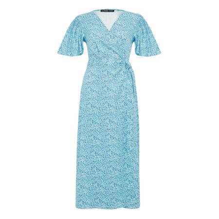 Threadbare Threadbare Zomerjurk Koko lichtblauw / donkerblauw / wit