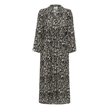 Kaffe Jurk Amber grijs / zwart / wit